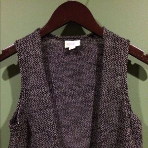 New LuLaRoe Joy Vest Long Woven Cardigan